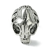 Skull Alloy Open Cuff Rings RJEW-K275-31AS-2