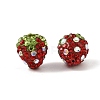 Clay Polymer Rhinestone Beads RB-A051-E06-3