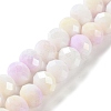 Electroplate Glass Beads Strands LAMP-S068-02F-1