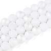 Frosted Opaque Glass Beads Strands GLAA-T032-P10mm-MBB02-2