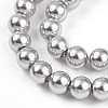 Baking Paint Pearlized Glass Pearl Bead Strands HY-N002-3mm-A03-4