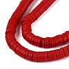 Handmade Polymer Clay Beads Strands CLAY-R089-6mm-036-3