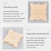 Natural Solid Wood Carved Onlay Applique Craft WOOD-FH0001-35-5