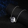 Fashion Brass Constellation/Zodiac Sign Pendant Necklaces NJEW-BB20150-5