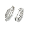 Brass Huggie Hoop Earring Findings KK-L152-20P-2