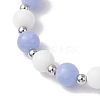 Leaf Alloy Charm Bracelets BJEW-JB12467-01-4