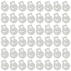 50Pcs PP Plastic Iron Spring Cord Locks KY-CN0002-36A-7