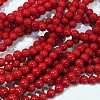 Natural Dyed Mashan Jade Gemstone Bead Strands G-R272-10mm-01-2