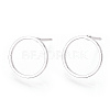 Brass Ear Stud Findings KK-S336-33S-3