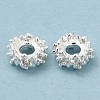 Rack Plating Brass Micro Pave Cubic Zirconia Beads KK-A186-01C-S-4