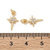 SHEGRACE Brass Micro Pave Cubic Zirconia Pendants XGRQ3D101-480G-3