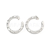 Non-Tarnish Ring 304 Stainless Steel Ear Studs EJEW-L290-004P-1