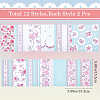 24 Sheets 12 Styles Rose Scrapbook Paper Pads DIY-WH0304-989H-2