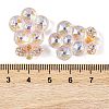 Transparent Epoxy Resin Flower Decoden Cabochons CRES-M034-06C-3