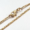 Brass Chain Necklaces MAK-F013-03G-2