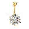 Clear Cubic Zirconia Belly Button Rings WG9960A-01-1