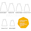 BENECREAT Burlap Packing Pouches Drawstring Bags ABAG-BC0001-06-6