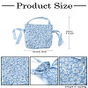 Cloth High Jacquard Flower Sugar Gift Drawstring Bags with Handle ST-CJ0004-01A-8