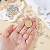 160Pcs 2 Colors Brass Crystal Rhinestone Connector Charms KK-HS0015-66-3