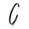Ion Plating(IP) 304 Stainless Steel Cuff Bangles STAS-I110-10-4mm-B-1