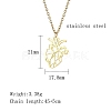Stainless Steel Pendant Necklaces IO1415-2-2