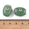Natural Green Aventurine European Beads GG-CBA105B-02G-G-3