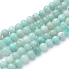 Natural Amazonite Beads Strands X-G-T055-8mm-17-1