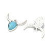 Bohemian Synthetic Turquoise Cattle Pendants FIND-Z112-01AS-02-2