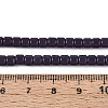 Opaque Solid Color Glass Beads Strands GLAA-N065-4x4mm-C07-4