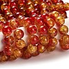 Spray Painted Crackle Glass Beads Strands X-CCG-Q002-10mm-10-2