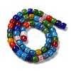 Handmade Lampwork Chevron Beads Strands LAMP-K041-01B-03-3