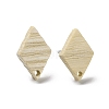 Ash Wood Stud Earring Findings EJEW-N017-011B-2