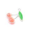 Alloy Enamel Pendants PALLOY-R151-43P-03-2