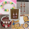 Spray Printed Opaque Acrylic European Beads SACR-SC0001-62-7