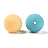 Rubberized Style Imitated Silicone Acrylic Beads MACR-T048-01B-10-2