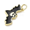 Halloween Theme Brass Enamel Pendants KK-L248-01G-01-2