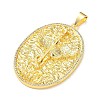 Religion Brass Micro Pave Clear Cubic Zirconia Big Pendants KK-A303-10E-G-2