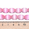 Dyed Natural Selenite Beads Strands G-T138-233H-4