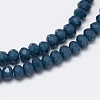 Faceted Rondelle Glass Beads Strands X-GLAA-M028-2mm-A05-2