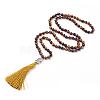 Tassel Pendant Necklaces NJEW-P191-A01-1