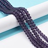Transparent Glass Beads Strands EGLA-A034-T4mm-MD15-4