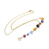 Universe Galaxy The Nine Planets Guardian Star Stone Necklaces NJEW-JN02413-07-1