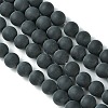 Grade A Natural Black Agate Beads Strands LS-G447-5-4