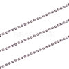 Brass Rhinestone Strass Chains CHC-CJ0001-52-4