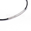 Adjustable Waxed Cotton Cord Bracelets BJEW-JB04206-02-2