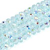 Transparent Glass Beads Strands EGLA-N016-4mm-01-1