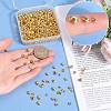 600Pcs 3 Styles Brass Crimp Beads Covers KK-SP0001-91B-3