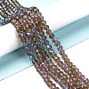 Electroplate Glass Beads Strands LS-EGLA-A034-T8mm-L06-4