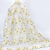 Flower Pattern Polyester Lace Fabic DIY-WH0061-021B-1