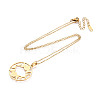 304 Stainless Steel Pendant Necklaces NJEW-T018-55G-3